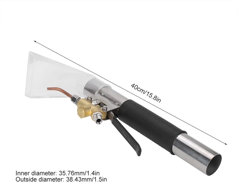 Naroote Auto Detailing Extractor, Carpet Extractor Wand Extractor Vacuum Car Detailing Extractor Kit for Shop Vac Upholstery Carpet Furniture Extractor Auto Detail Wand Hand Tool - Image 5